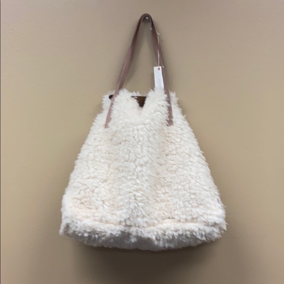 Fur Tote: cream - Picture 1 of 2